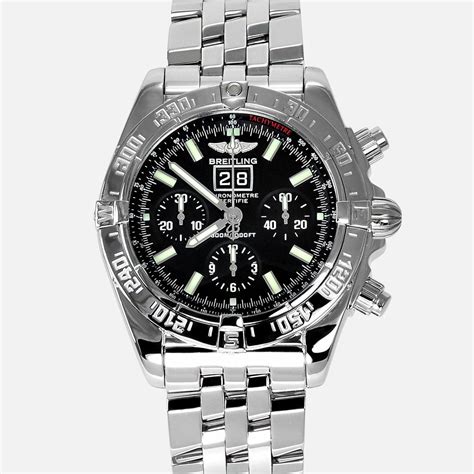 breitling blackbird chronograph limited edition blacksteel|breitling chronomat blackbird a44359 watch.